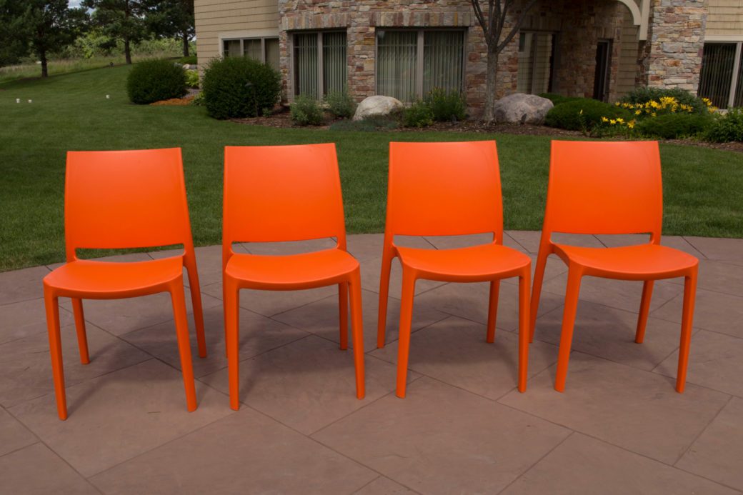 Sensilla Orange Patio Chairs