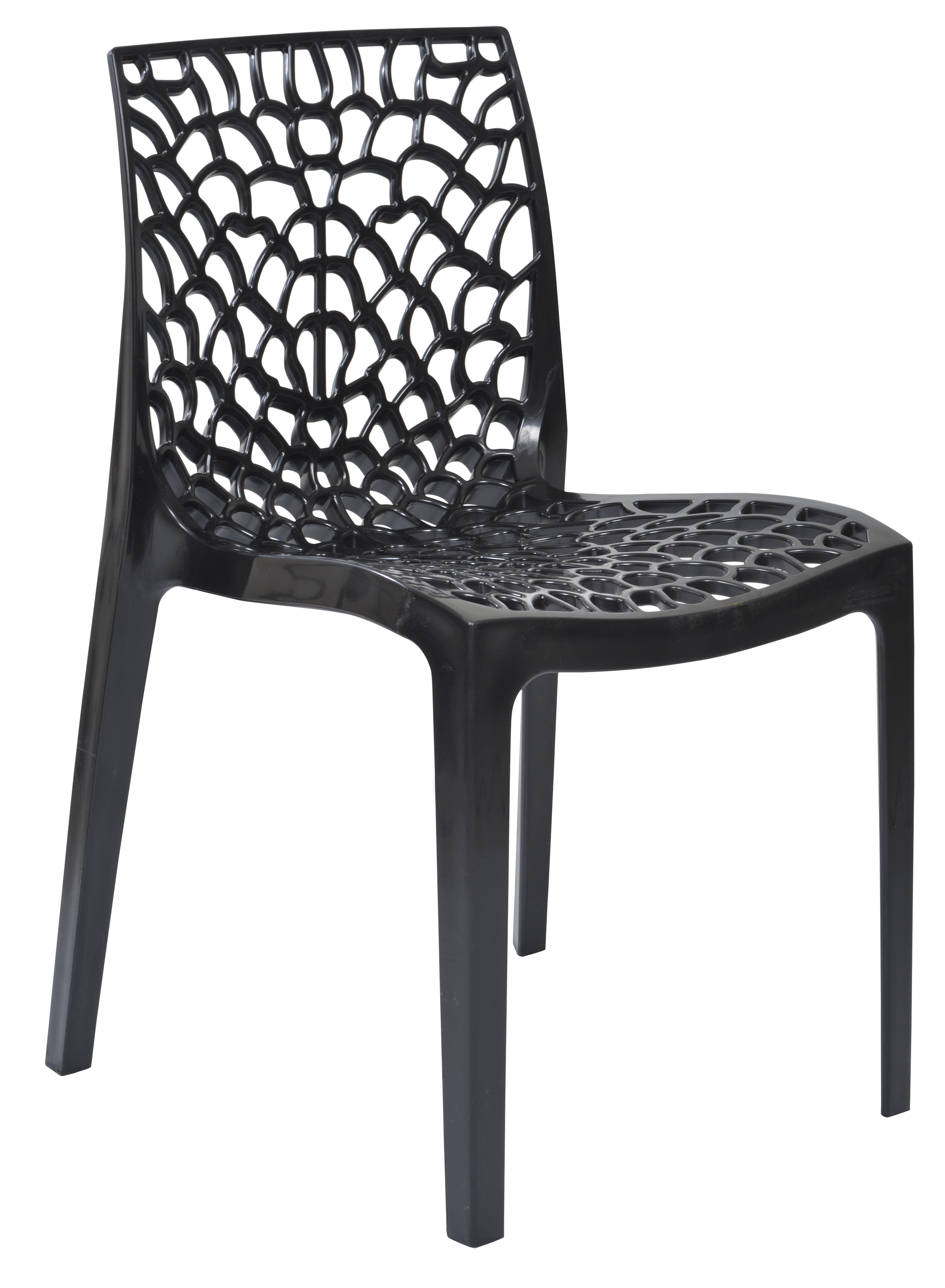 Karissa Plastic Chair in Black-image