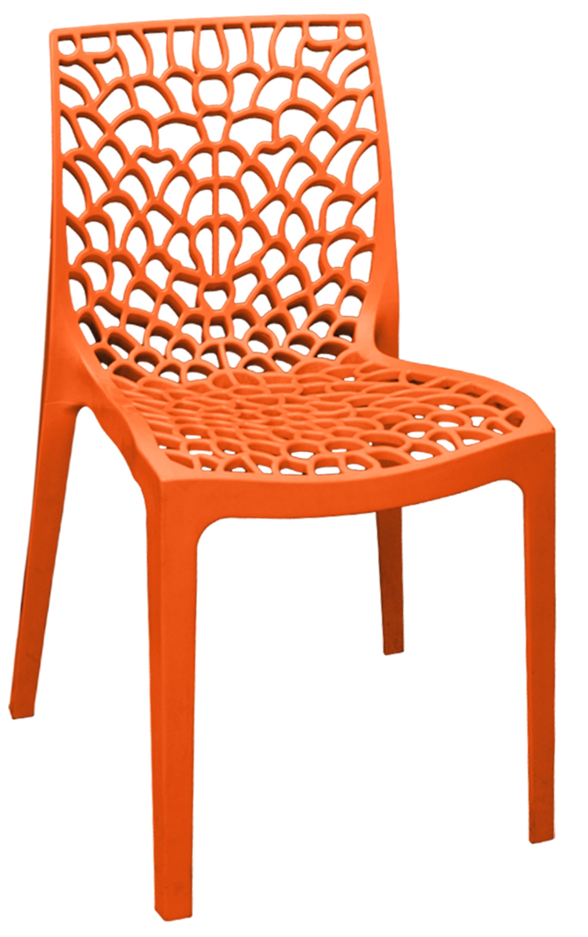 Karissa Plastic Resin Chair in Orange-image