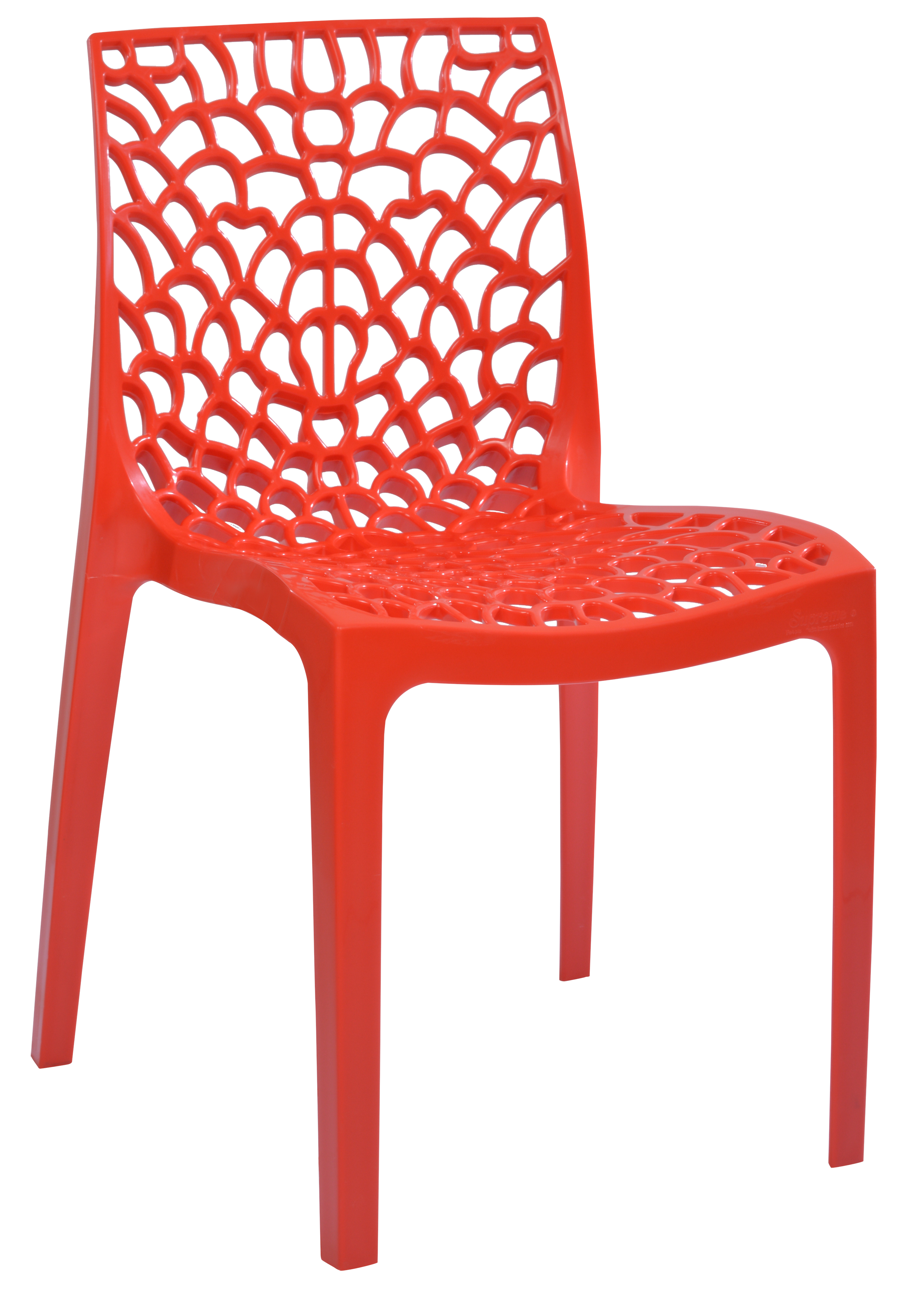 Karissa Plastic Resin Chair in Red-image