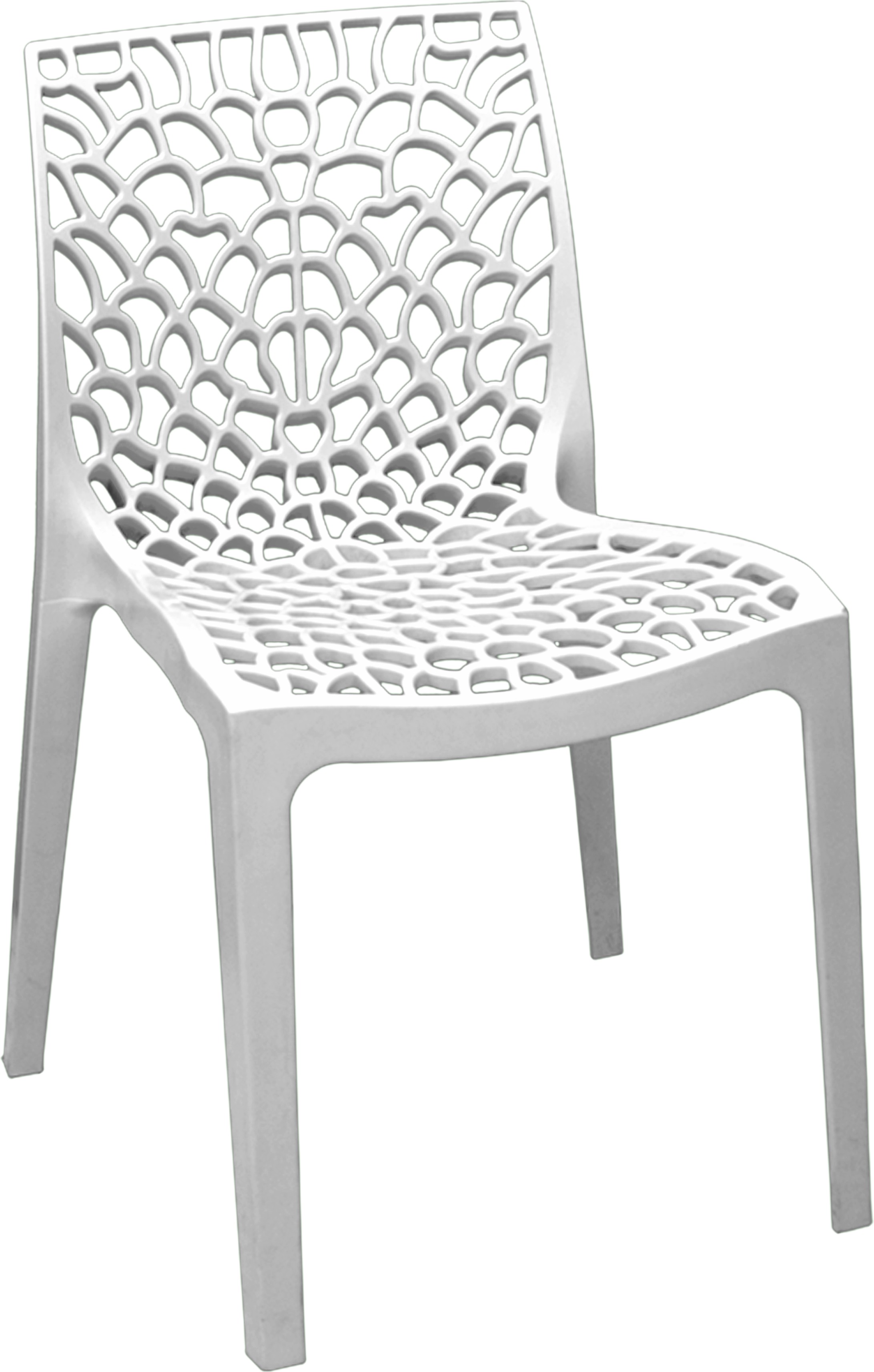 Karissa Plastic Resin Chair in White-image