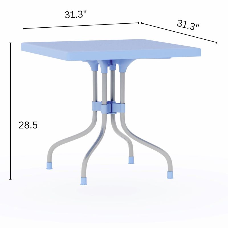 dimensions of lyra outdoor patio table