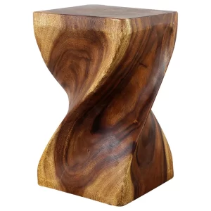 solid wood end table 20" high