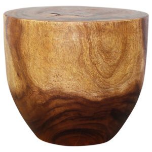 Large oval all wood end table