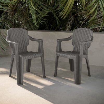 Gray outdoor patio chairs 