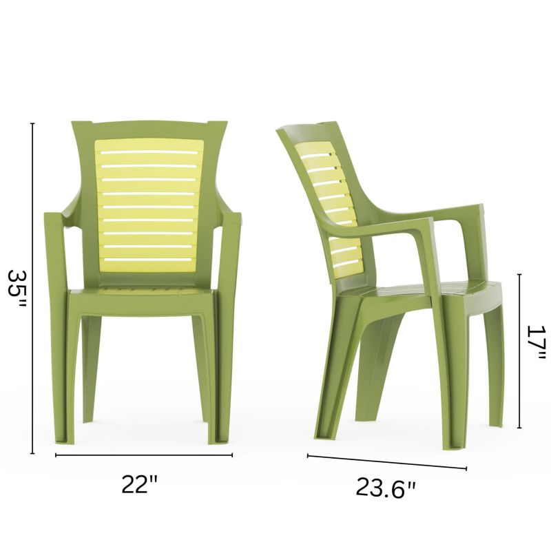 Set of two Ozetta patio chairs