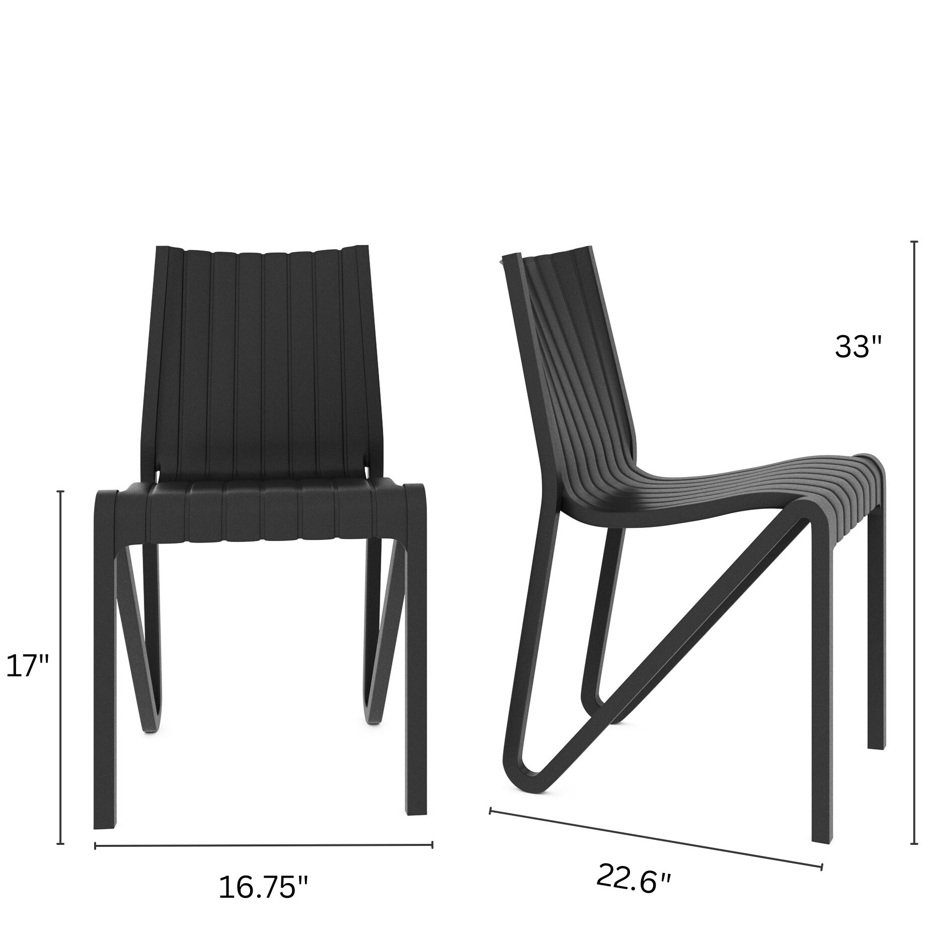 Dimensions of patio chair